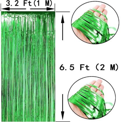 Emerald Foil Curtain