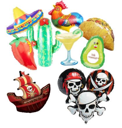 FIESTA, WESTERN, & PIRATE BALLOONS