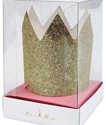 Mini Gold Glitter crowns
