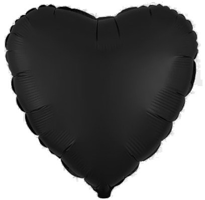 Black - 18" heart