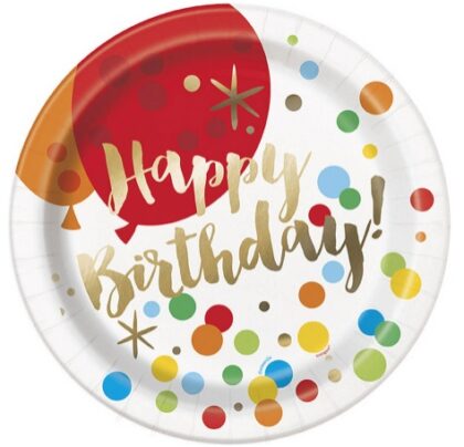 Large Birthday Plates