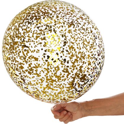 24" Gold Confetti Balloon