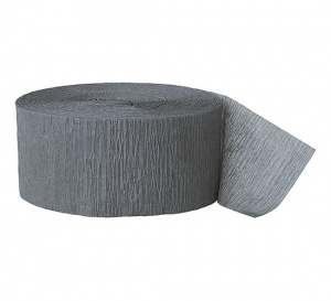 Grey Crepe Streamer