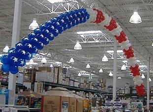 Patriotic Balloon Archway