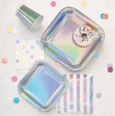 iridescent dessert napkins - Image 2