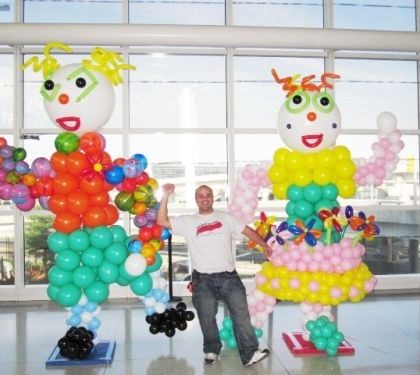 Large Dancing Clowns