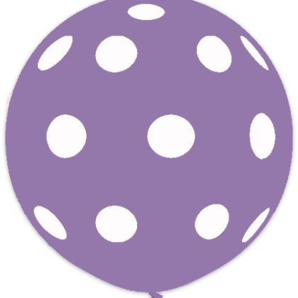 36" Lavender Polka Dot