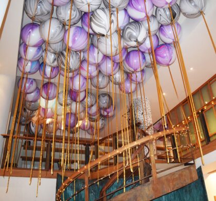 Floating 3ft Tye Dye Balloons