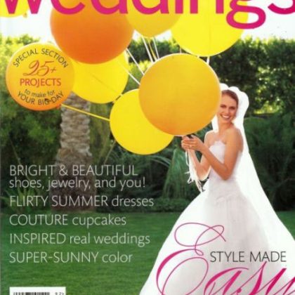 Martha Stewart Weddings Cover & Editorial
