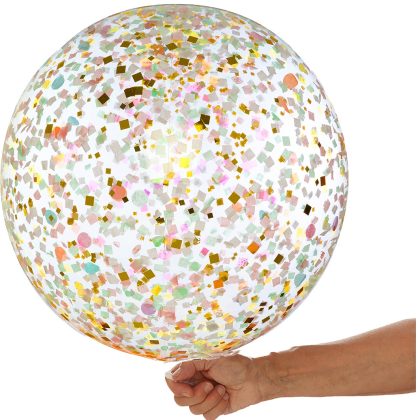 24" Iridescent Confetti Balloon