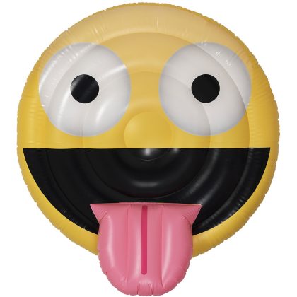 Emoji Smile w/ Tongue Pool Float