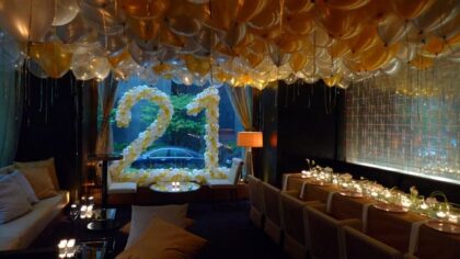 Number Sculptures And Balloons