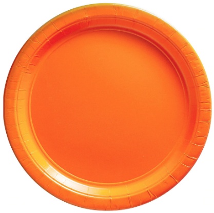 Orange Dessert Plate