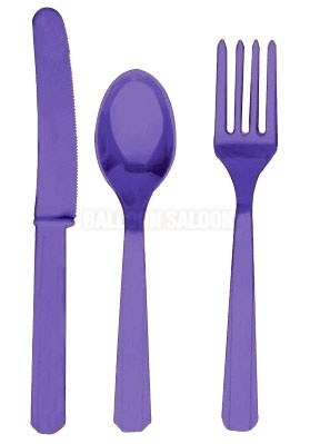 Purple Cutlery
