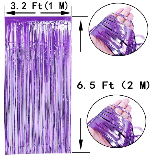 Purple Foil Curtain