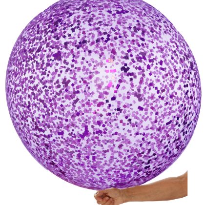 36" Purple Confetti Balloon
