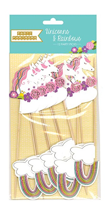 rainbows and unicorns party picks