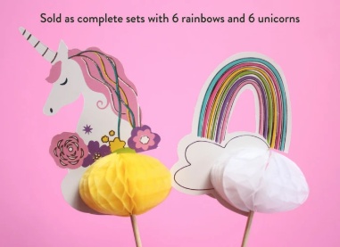 rainbows and unicorns party picks - Image 3