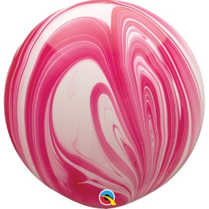 36" Pink White Super Agate