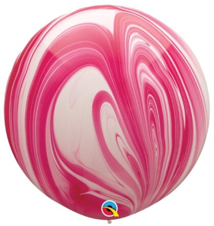 36" Pink White Super Agate