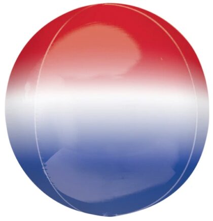 Red White Blue Ombre Orb