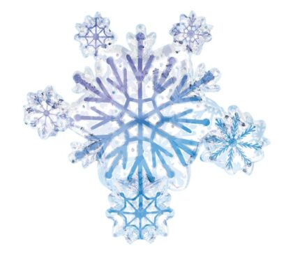 Sparkly Snowflake Shape Balloon