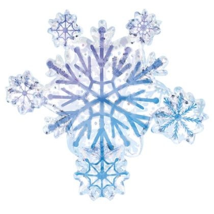 Sparkly Snowflake Shape Balloon