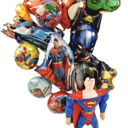 Superheroes Balloon Bouquet