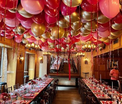 Loose Balloons Gold and Pinks