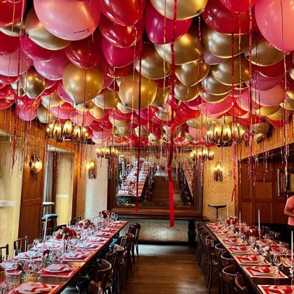 Loose Balloons Gold and Pinks