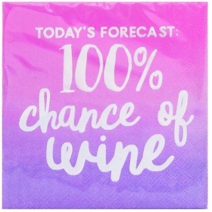 100% chance of wine!