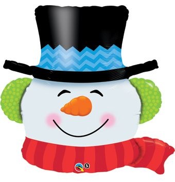 Frosty Snowman Head Shape