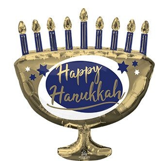 Golden Menorah Shape
