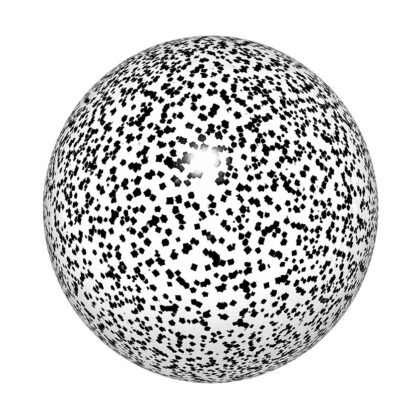 Black Confetti Balloon