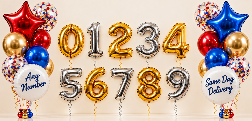Balloon numbers with same day balloon delivery in NYC
